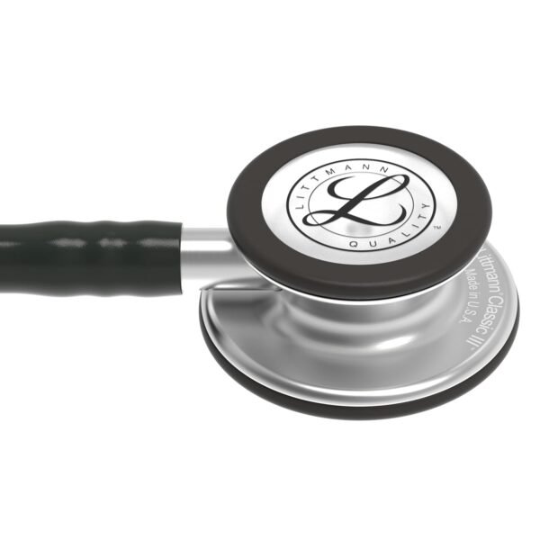 3M Littmann Classic III Monitoring Stethoscope, Black Tube, 27 inch, 5620 - Image 2