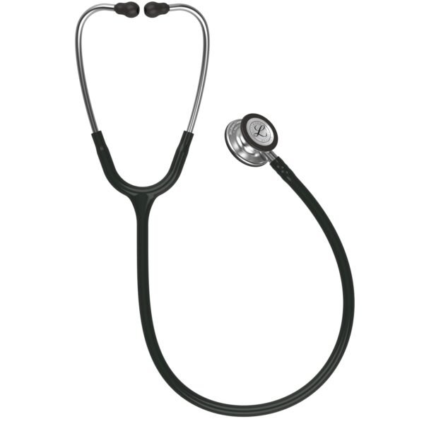 3M Littmann Classic III Monitoring Stethoscope, Black Tube, 27 inch, 5620 - Image 3