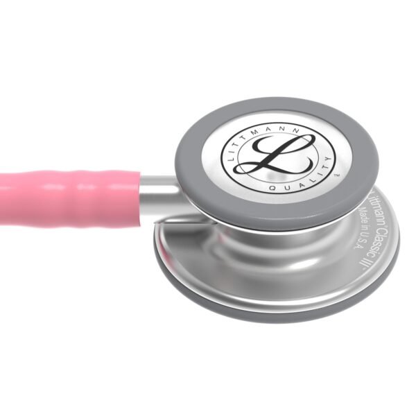 3M Littmann Classic III Monitoring Stethoscope, Pink Tube, 27 inch, 5633 - Image 4